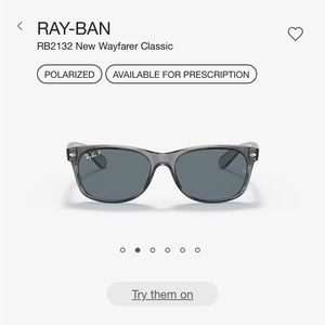 NWT Ray Ban New Wayfarer Classic